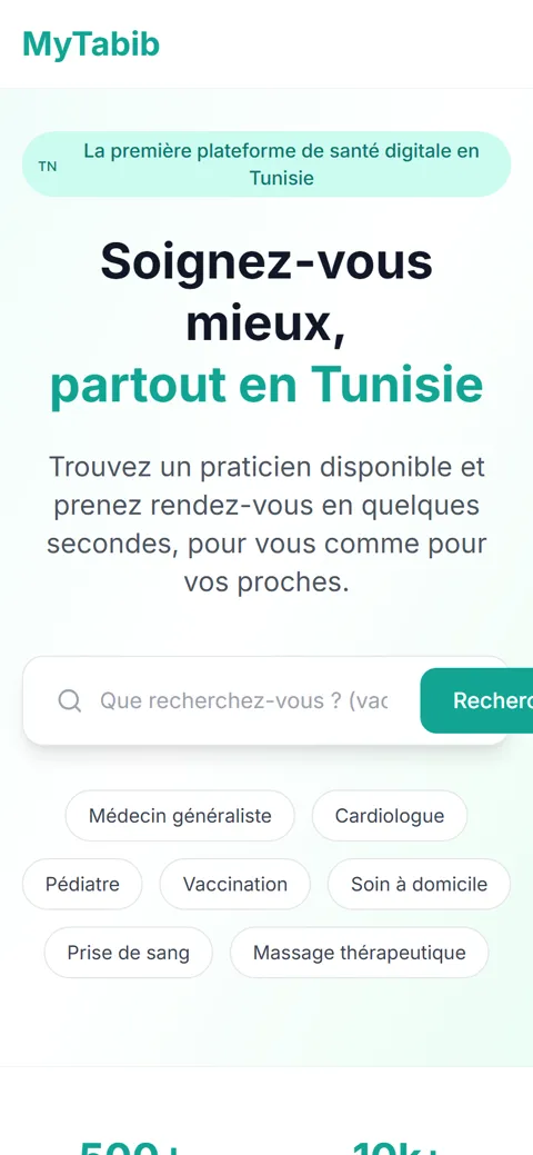 MyTabib sur téléphone